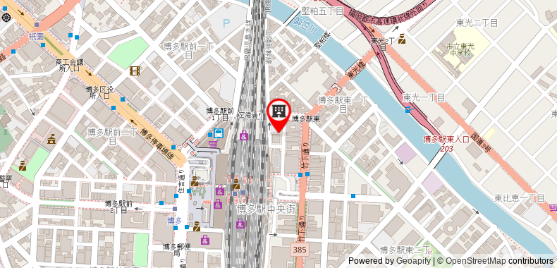Bản đồ đến Khách sạn Hakata Green Building No.2