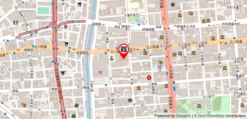 在地图上查看名古屋希爾頓酒店