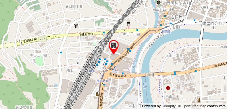 The New Hotel Kumamoto on maps
