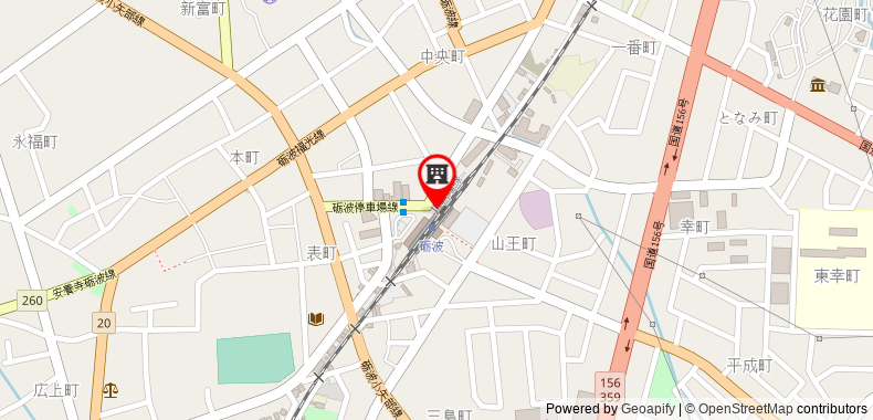 在地图上查看APA酒店 - 礪波站前