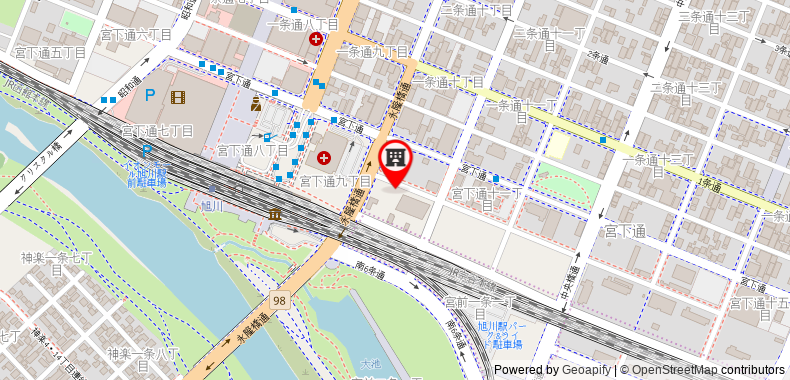 Hotel WBF Grande Asahikawa on maps