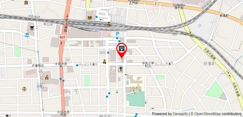 Bản đồ đến Toyoko Inn Gumma Ota-eki Minami-guchi