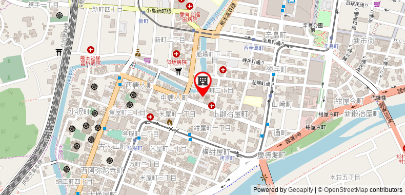 Bản đồ đến Khách sạn FAV KUMAMOTO