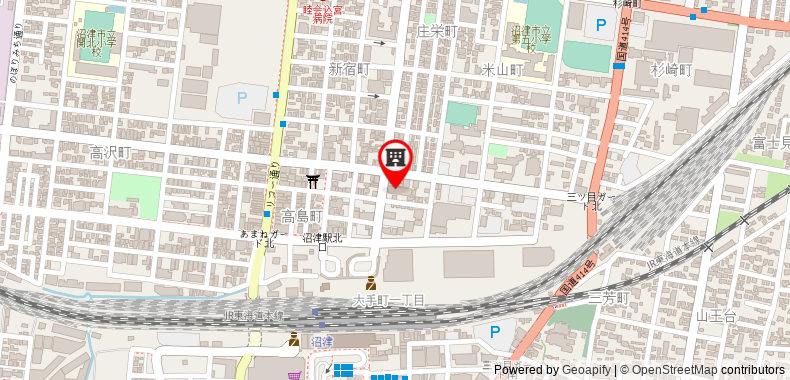 Bản đồ đến Khách sạn Shizutetsu Prezio Numazu