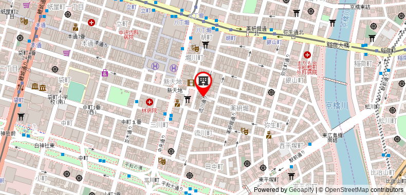 Bản đồ đến Khách sạn Xcell Hiroshima