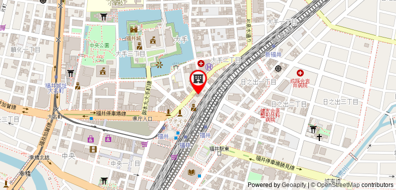 在地图上查看露櫻酒店福井站前店