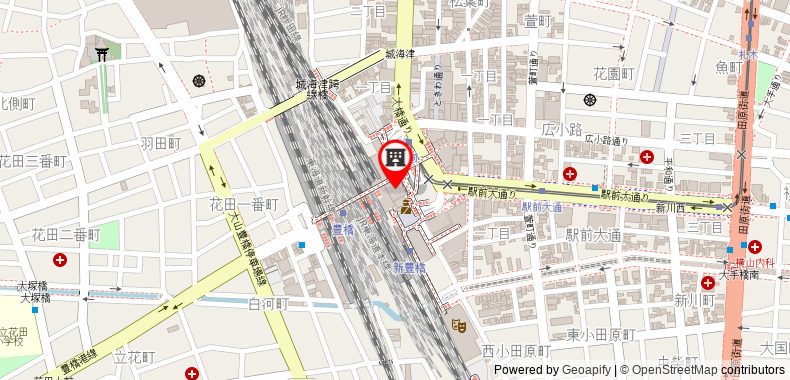 Bản đồ đến Khách sạn Associa Toyohashi