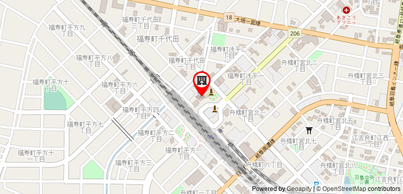 Bản đồ đến Khách sạn Route Inn Gifuhashima Ekimae