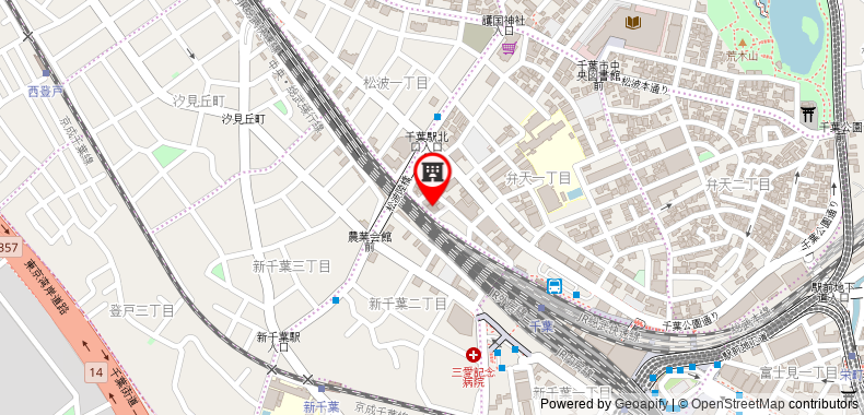 Bản đồ đến Chiba sta 1min 2019 Open 1