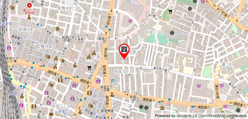 Bản đồ đến ACT Residence Shinjuku NO2