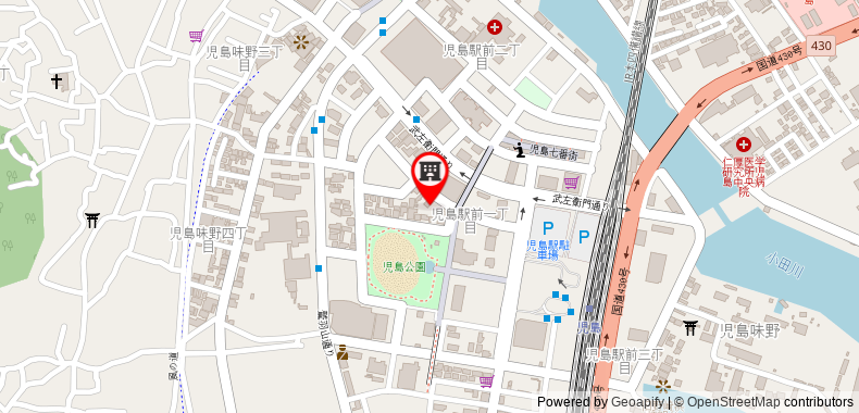 Bản đồ đến Khách sạn Kojima Puchi