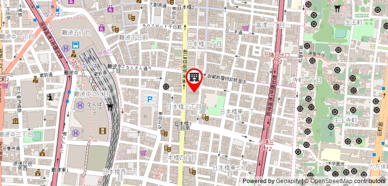 Citadines Namba Osaka on maps