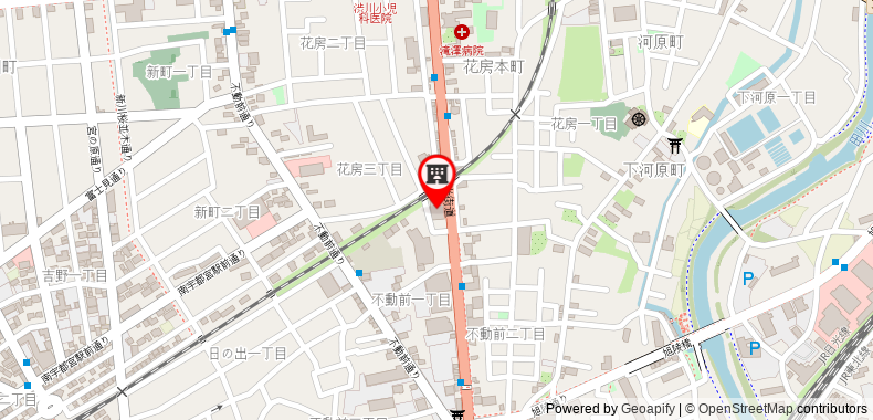 在地图上查看宇都宮中央R9庭院酒店