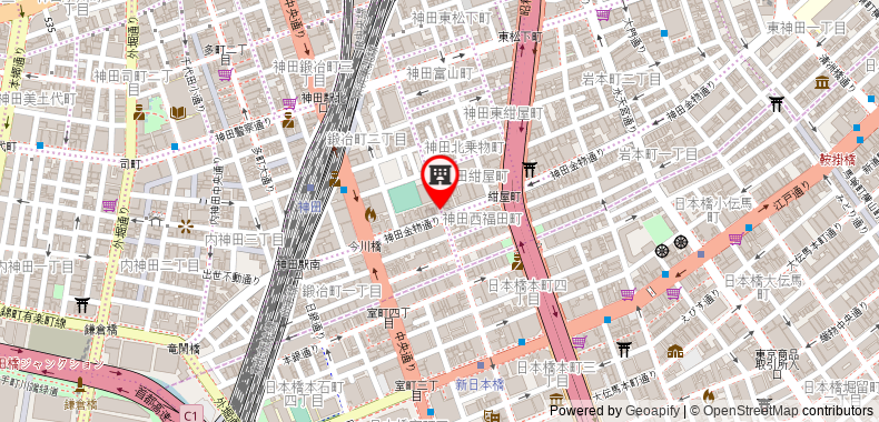 在地图上查看東京神田站前利夫馬克斯酒店