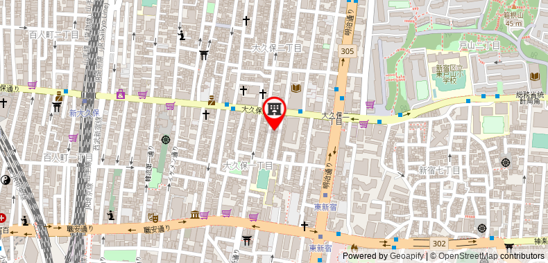 Bản đồ đến Khách sạn Tabist I GO Shinjuku Okubo