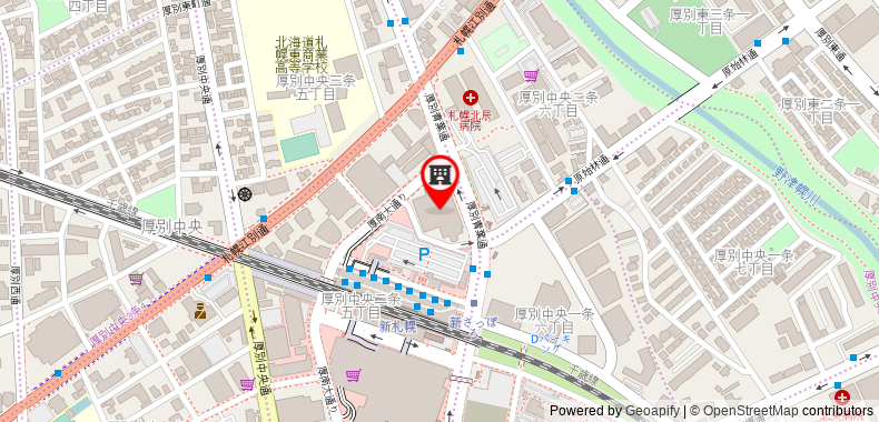 在地图上查看札幌Emisia酒店