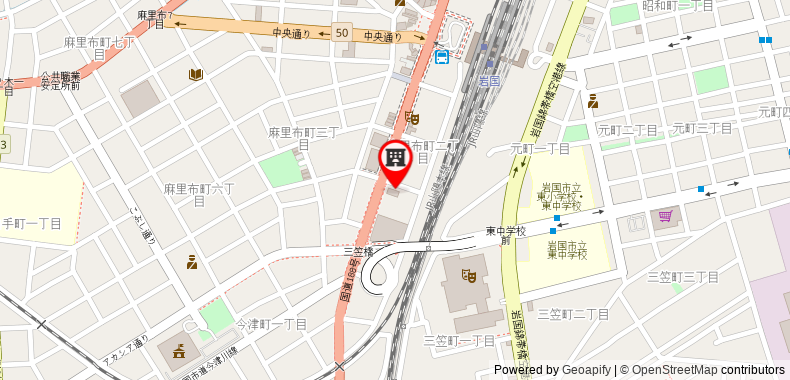 Bản đồ đến Khách sạn Iwakuni Plaza
