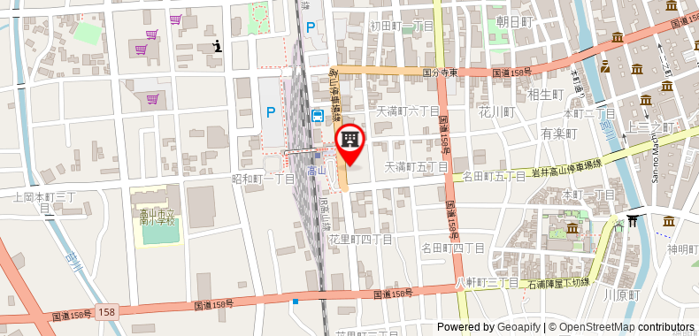 Bản đồ đến Khách sạn Hida Takayama Washington Plaza