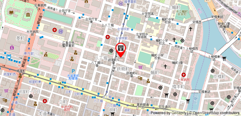 在地图上查看廣島 穎特飯店