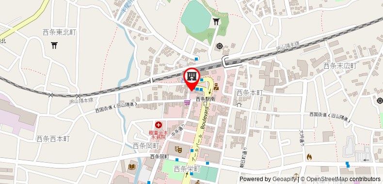 Bản đồ đến Toyoko Inn Higashi-Hiroshima Saijo Ekimae