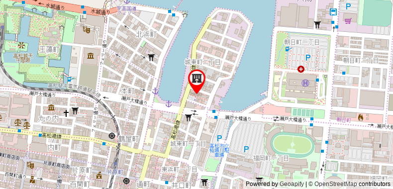 Bản đồ đến Khách sạn Business Chateau Est Takamatsu