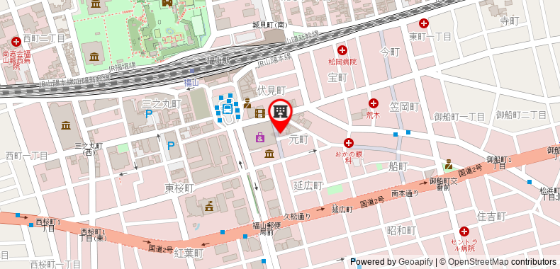 Bản đồ đến Khách sạn Trend Fukuyama Ekimae