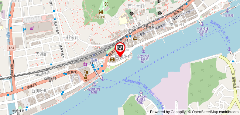 Bản đồ đến Khách sạn Sakura onomichiekimae