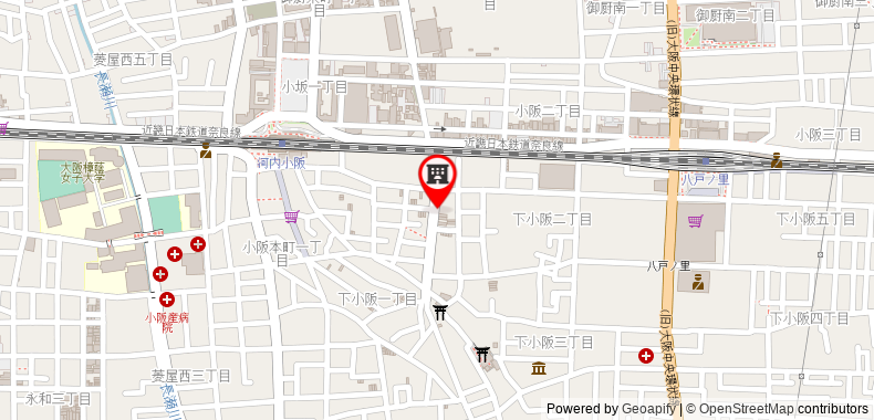 Bản đồ đến Khách sạn HG Cozy No.6 Higashiosaka