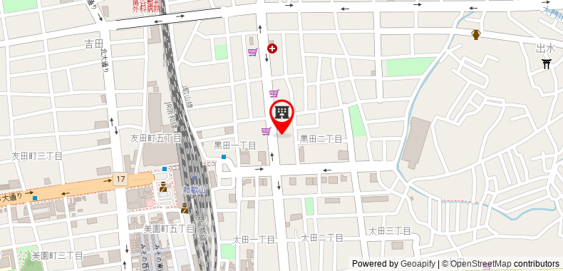 Bản đồ đến Toyoko Inn JR Wakayama-eki Higashi-guchi