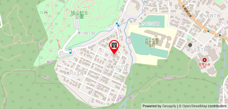 Luxurious villa in Sapporo　sakaikawa on maps