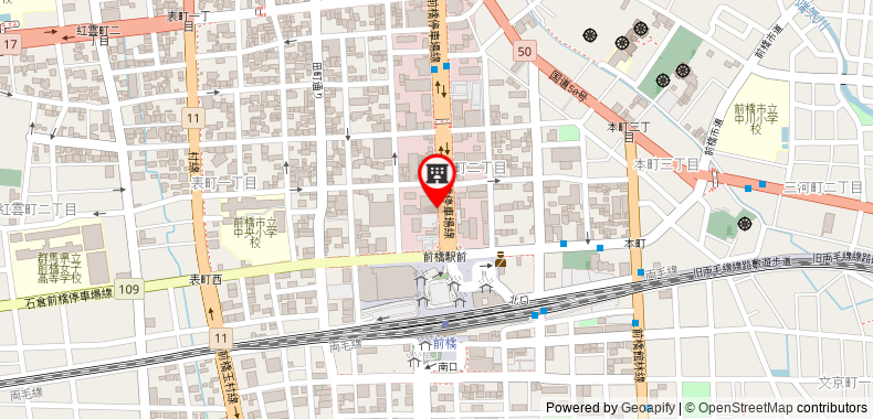 Dormy Inn Maebashi Hot Spring on maps