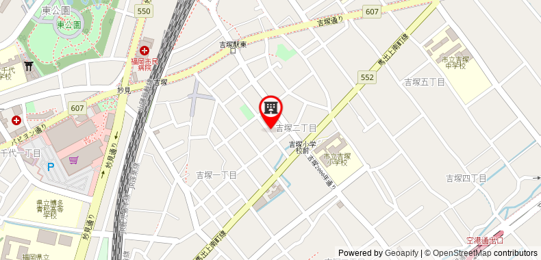 Bản đồ đến Khách sạn Smart Hakata 2