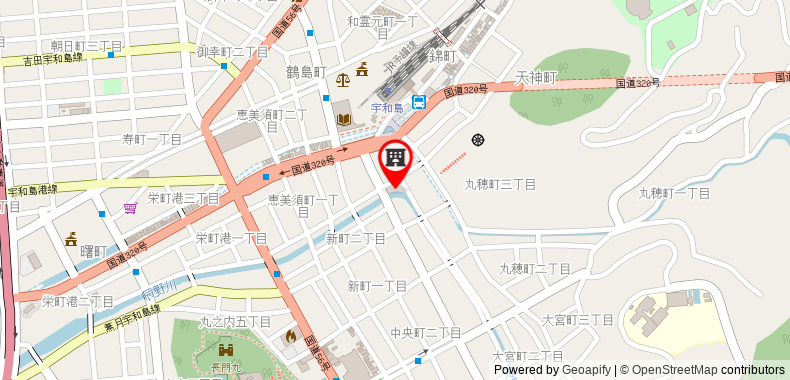 Bản đồ đến Khách sạn Uwajima Grand