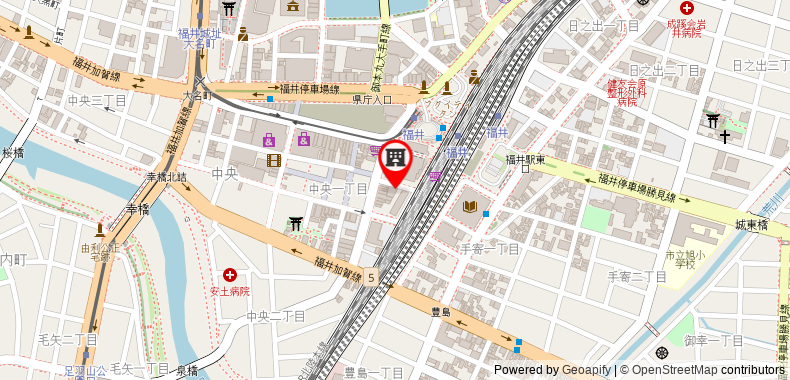 Bản đồ đến Khách sạn Fukui Central