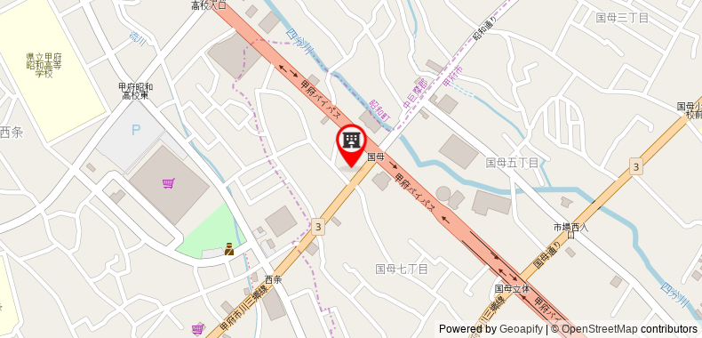 Bản đồ đến Khách sạn Naito Kofu Showa