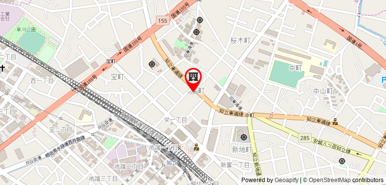 在地图上查看Toyoko Inn Meitetsu Chiryu Ekimae