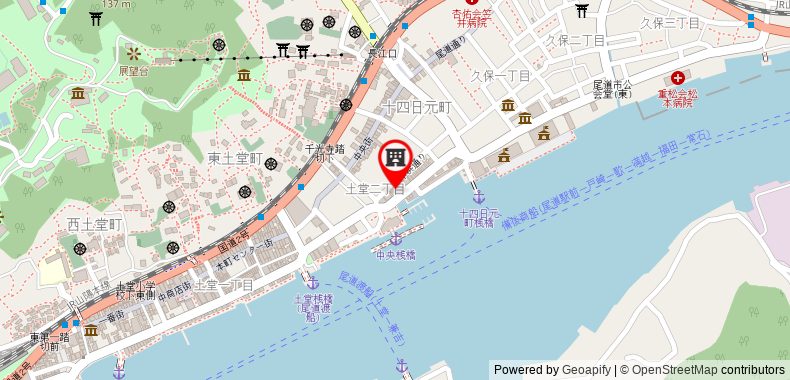 Bản đồ đến Khách sạn Onomichi Royal