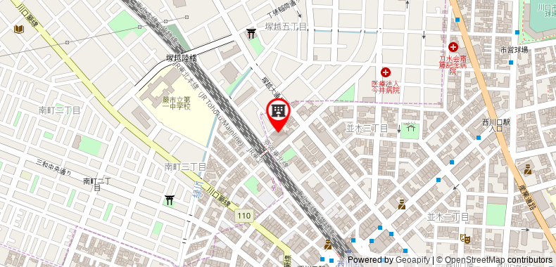 Bản đồ đến Khách sạn APA Nishi-Kawaguchi Higashi-guchi