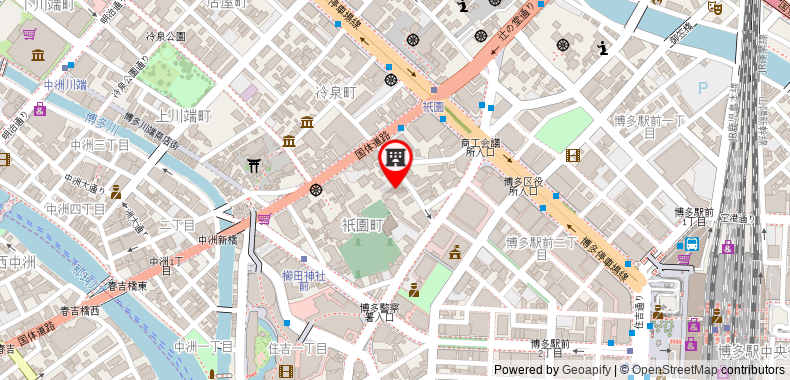 Bản đồ đến Khách sạn Sky Heart Hakata