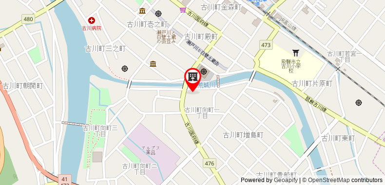 Bản đồ đến Ryokan Yatsusankan