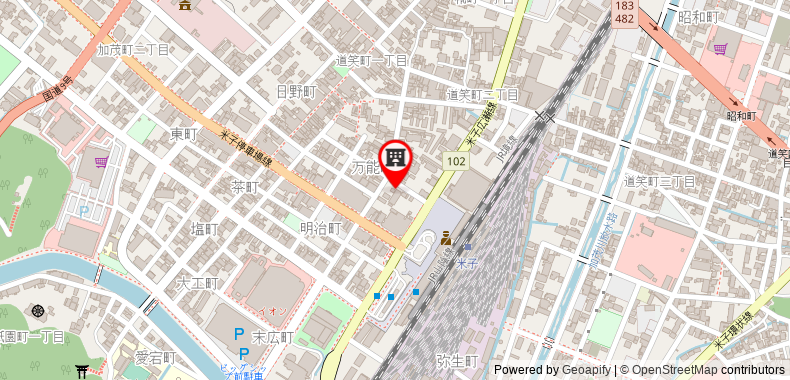 Bản đồ đến Toyoko Inn Yonago Ekimae