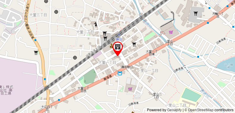 Bản đồ đến Khách sạn Smile Otsu Seta