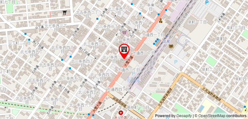 Bản đồ đến Khách sạn Comfort Kitami
