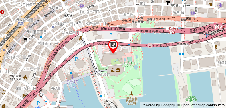 Bản đồ đến Khách sạn Okura Kobe