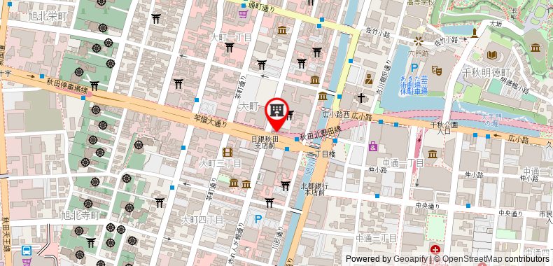 Bản đồ đến Khách sạn Pearl City Akita Kanto-Odori