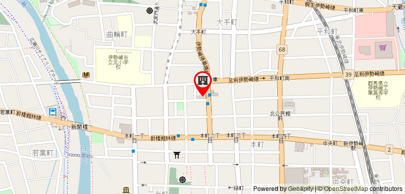 Bản đồ đến Khách sạn APA Isesaki-Eki Minami