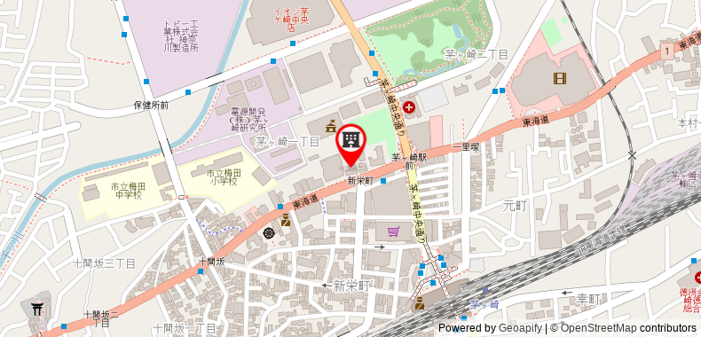 Bản đồ đến Toyoko Inn Shonan Chigasaki-eki Kita-guchi
