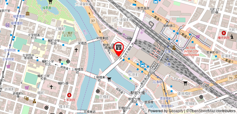 Bản đồ đến Khách sạn Hiroshima Ekimae Green