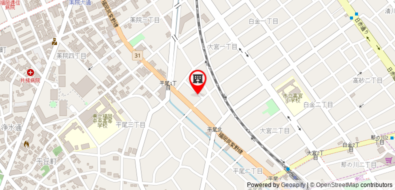 Bản đồ đến Khách sạn Randor Residential Fukuoka Annex