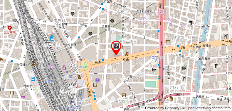 Bản đồ đến Khách sạn Resol Nagoya